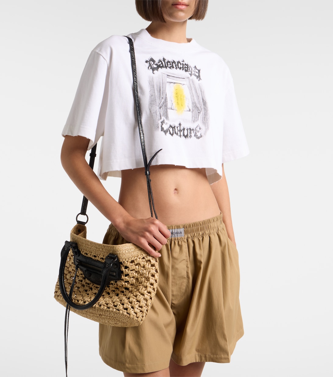 Le City Small raffia tote bag | Balenciaga