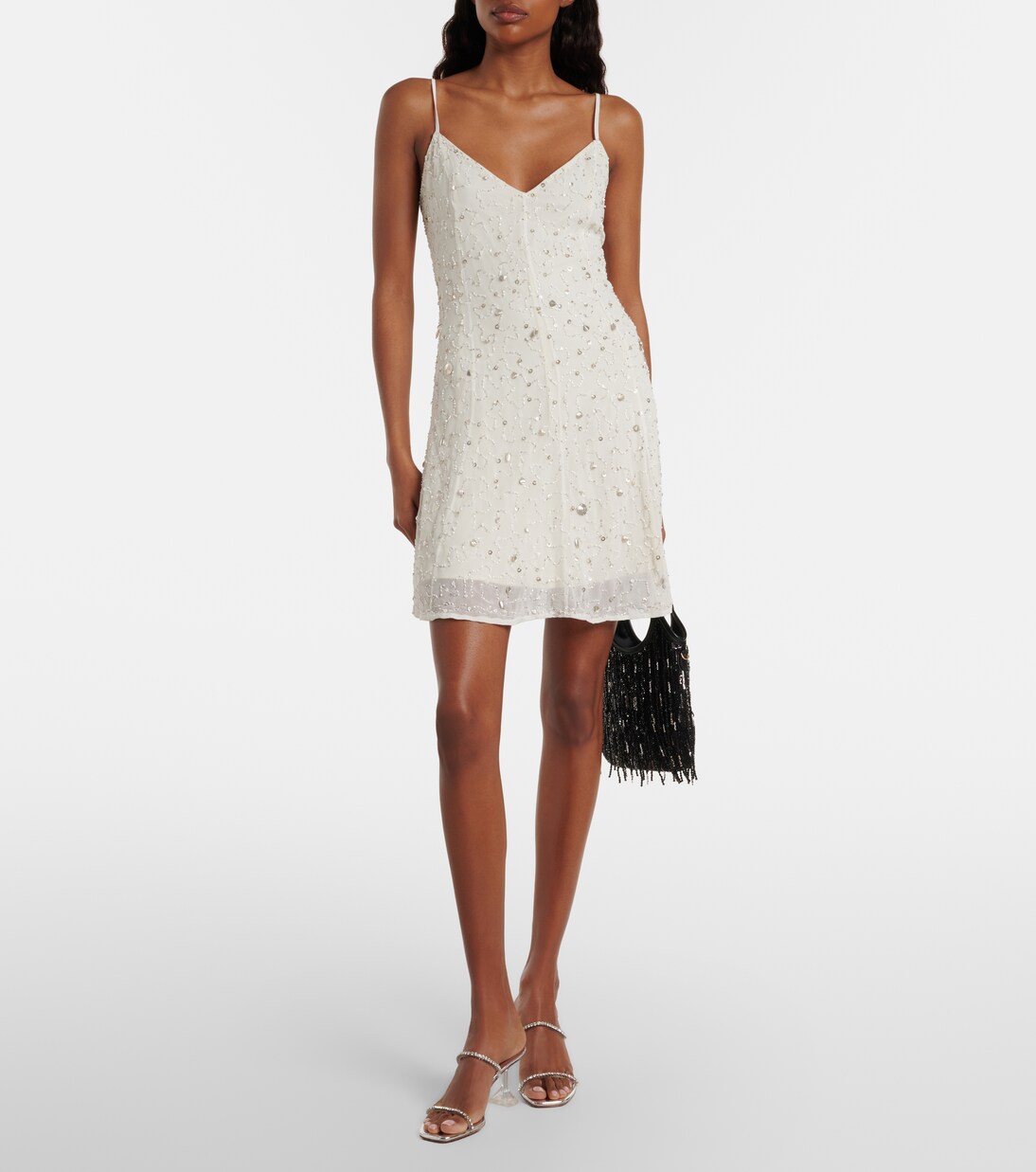 Verziertes Minikleid Emily aus Tüll | Staud