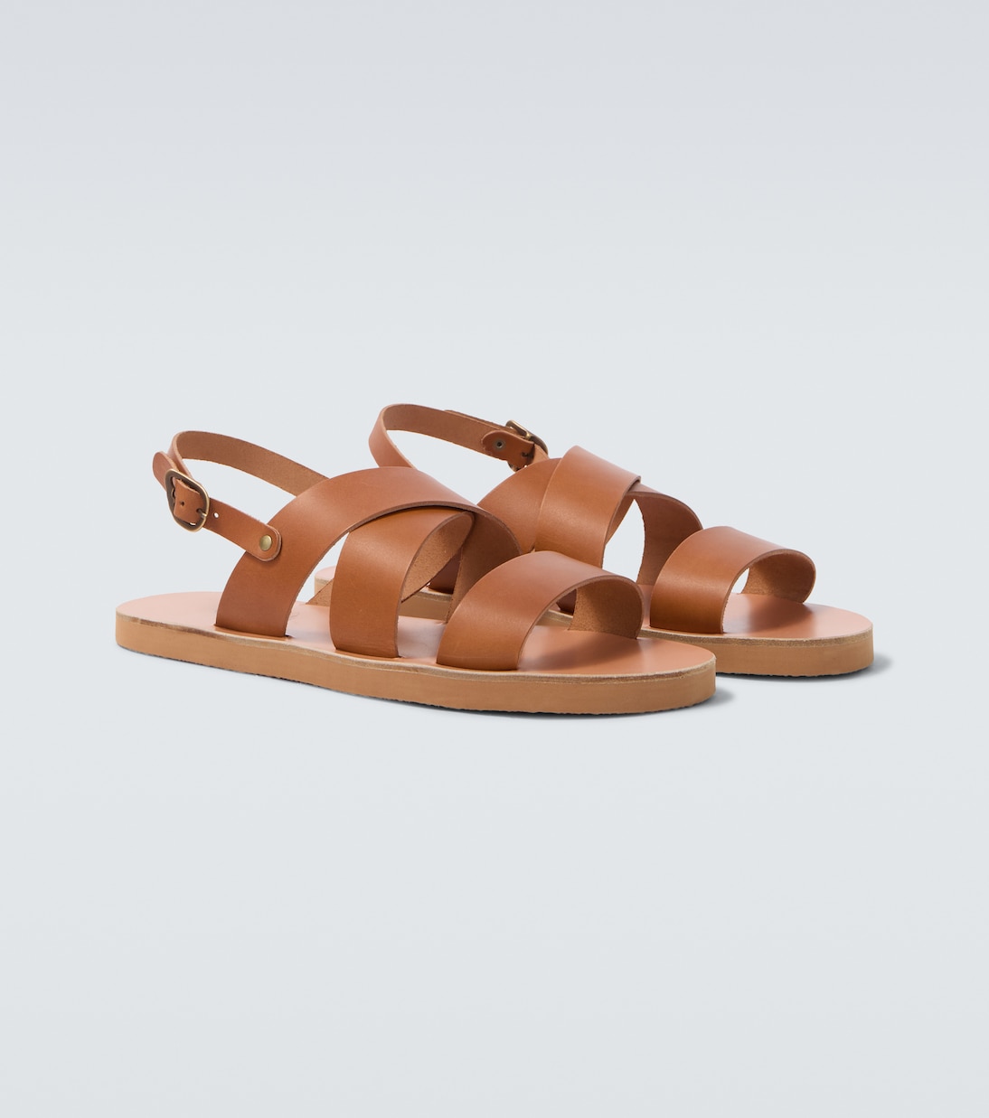 Miltos leather slingback sandals | Ancient Greek Sandals
