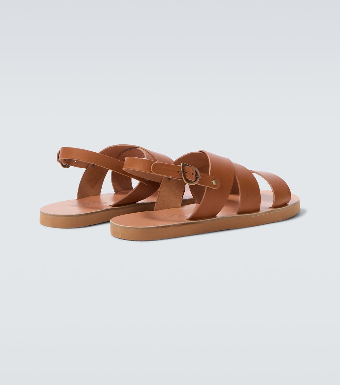 Miltos leather slingback sandals | Ancient Greek Sandals