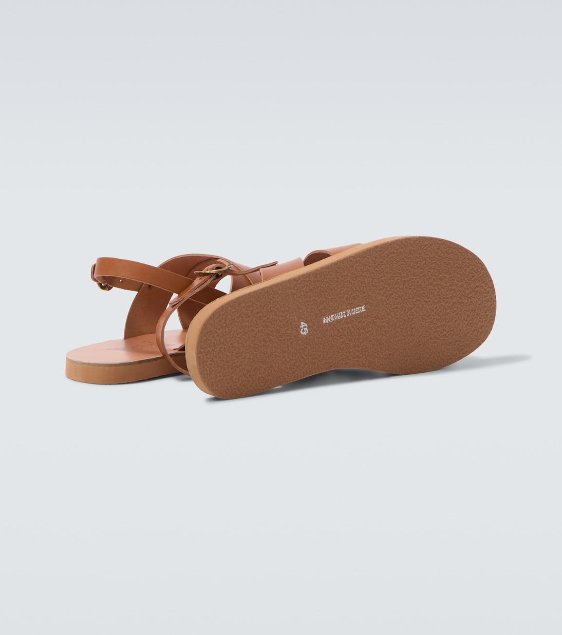 Miltos leather slingback sandals | Ancient Greek Sandals