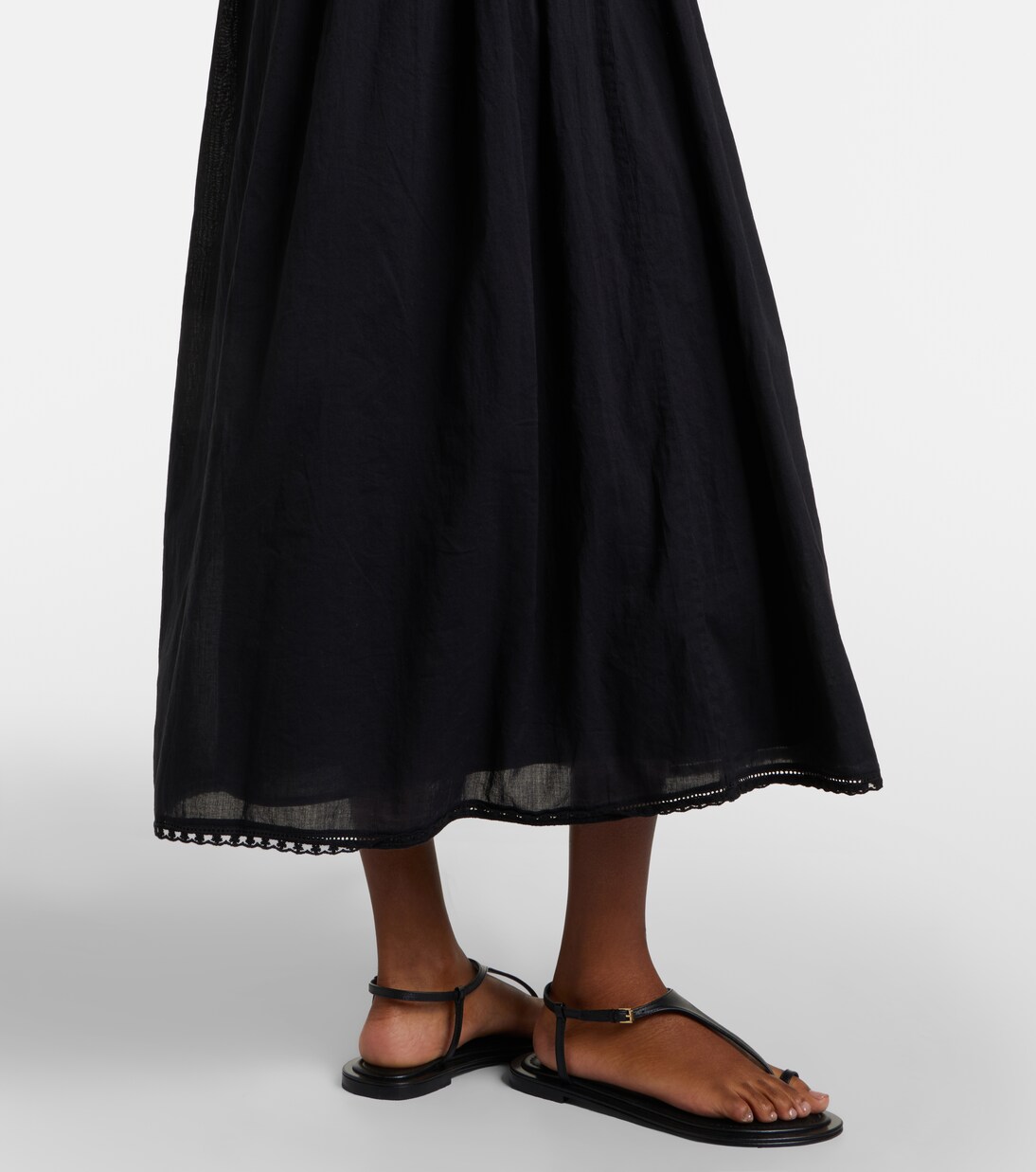Midikleid Danielle aus Baumwolle und Spitze | Posse