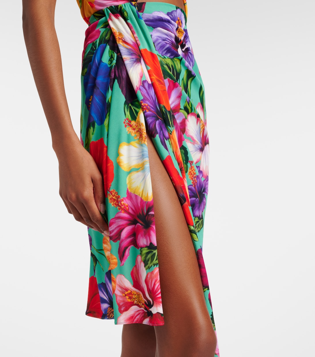 Floral cutout wrap dress | Dolce&Gabbana