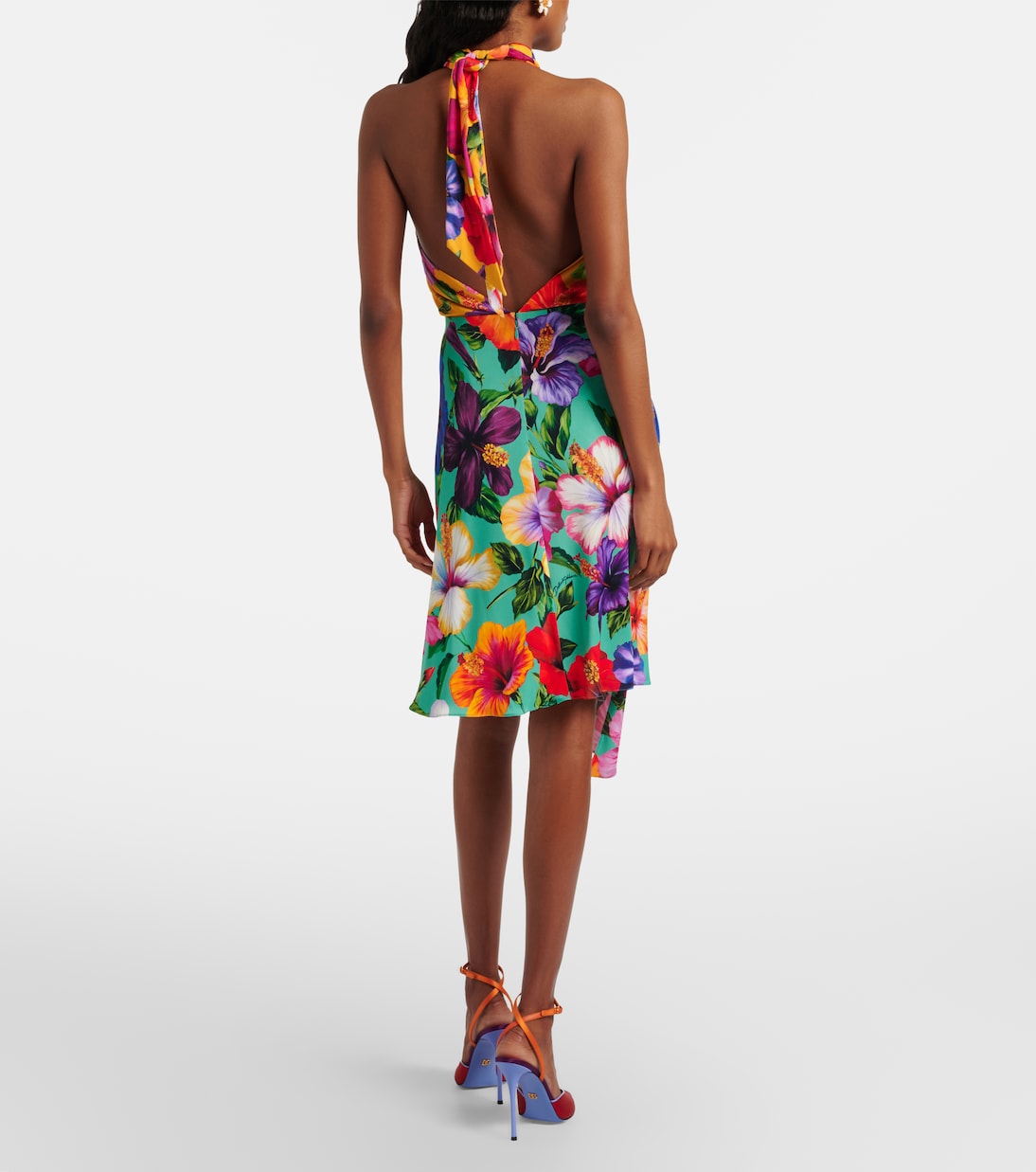 Floral cutout wrap dress | Dolce&Gabbana