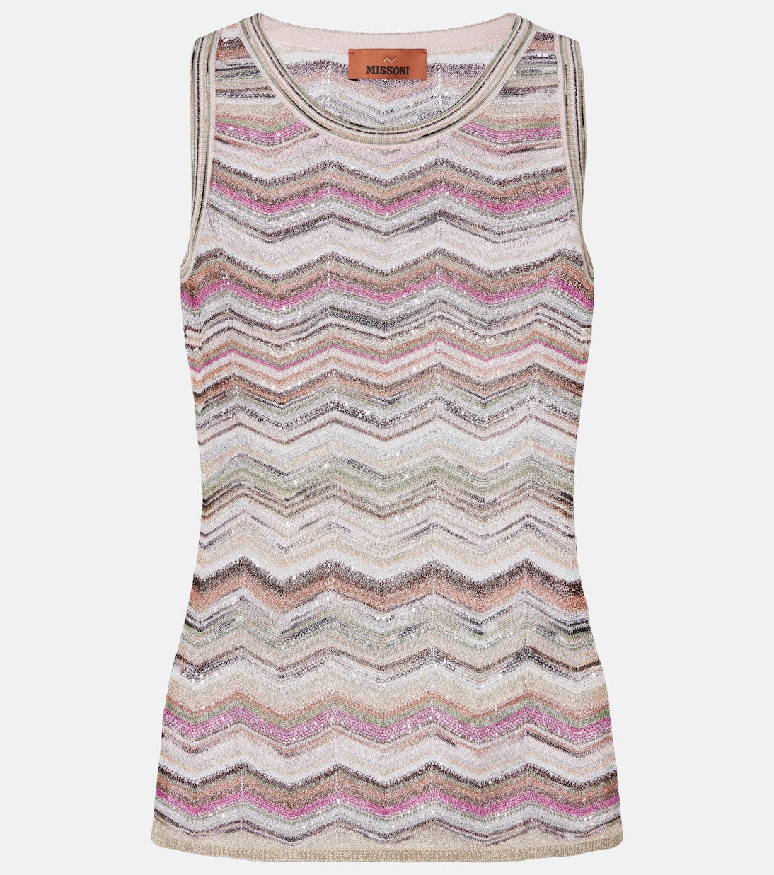 Top de lamé en zigzag con lentejuelas | Missoni