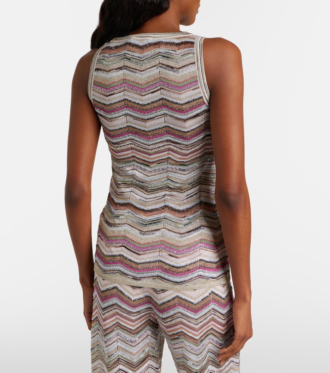 Top de lamé en zigzag con lentejuelas | Missoni