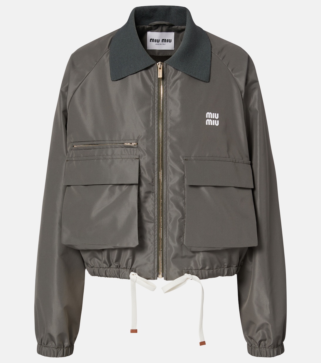 Veste blouson à logo | Miu Miu