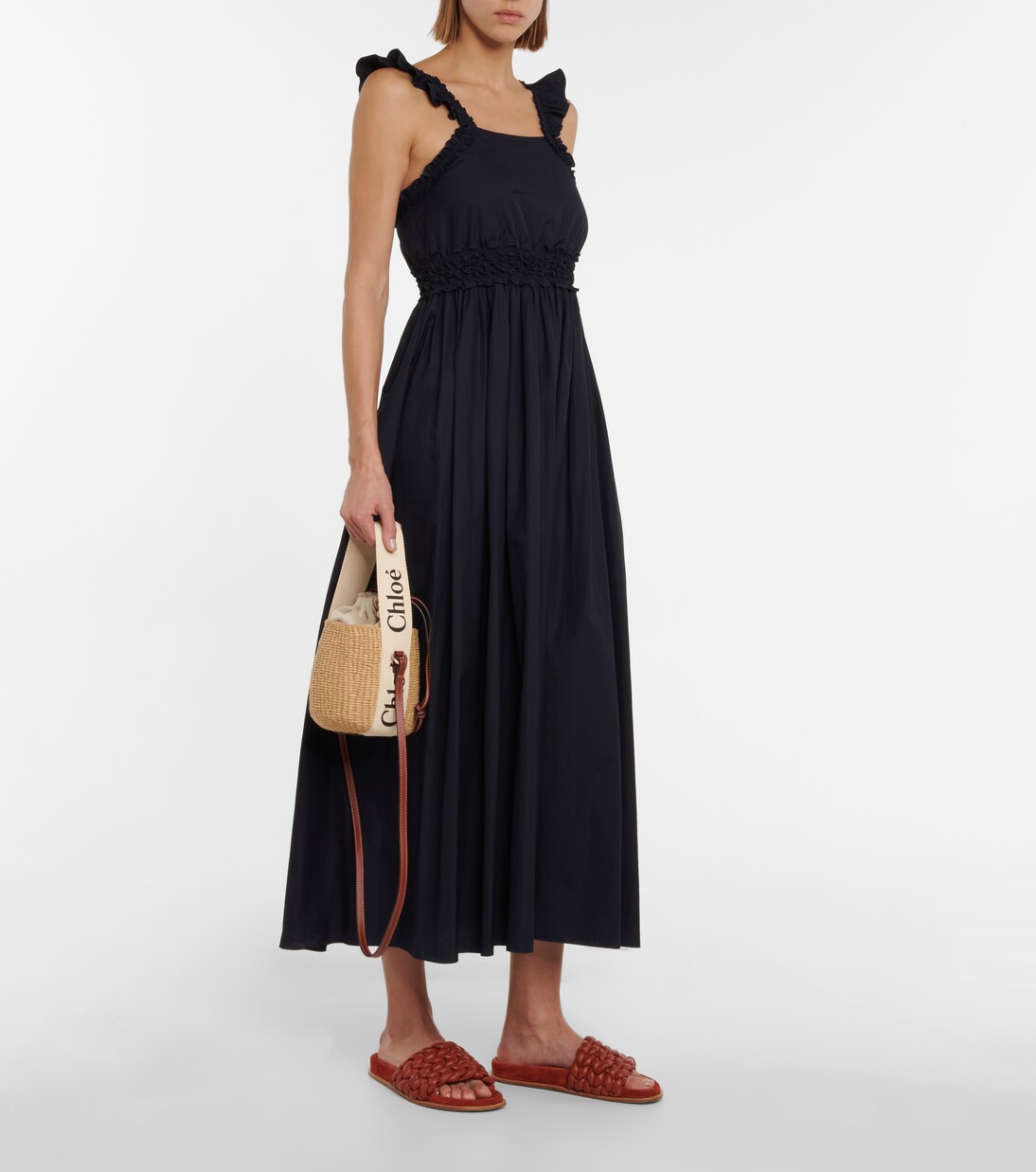 Bolso saco Woody Small de rafia | Chloé