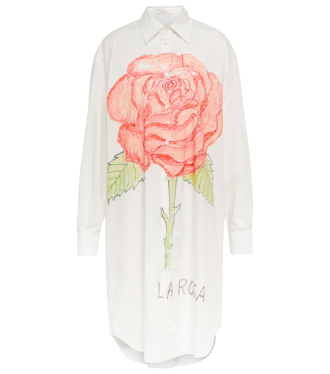 Robe chemise imprimée en coton | Marni