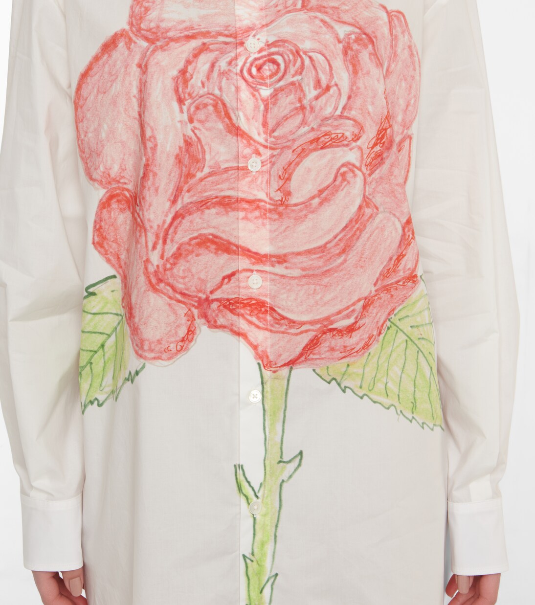 Robe chemise imprimée en coton | Marni