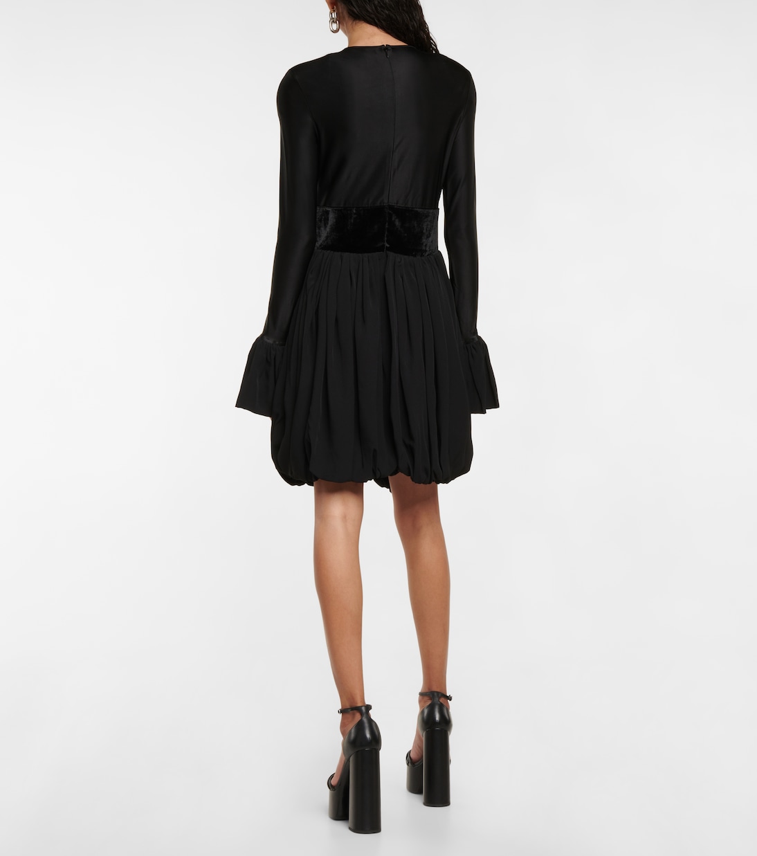 Robe évasée plissée | Rabanne