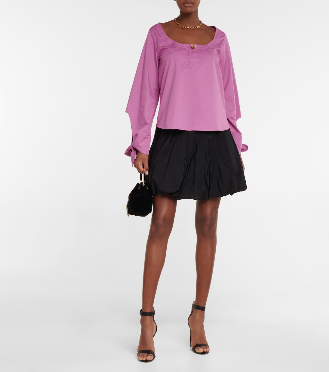 Bluse aus Baumwollpopeline | Oscar de la Renta