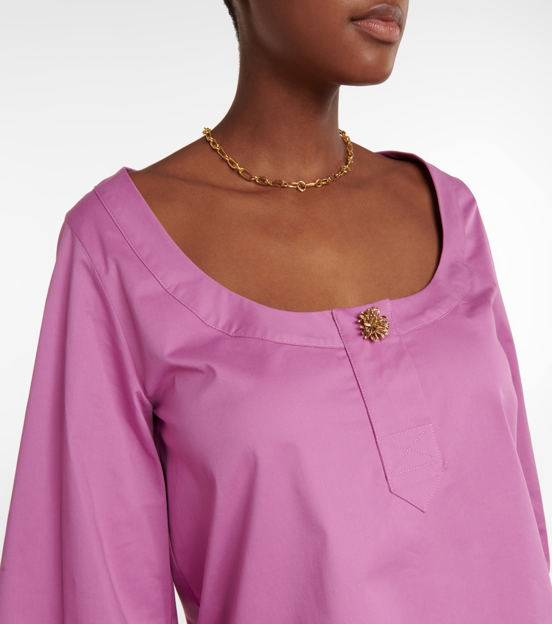 Bluse aus Baumwollpopeline | Oscar de la Renta