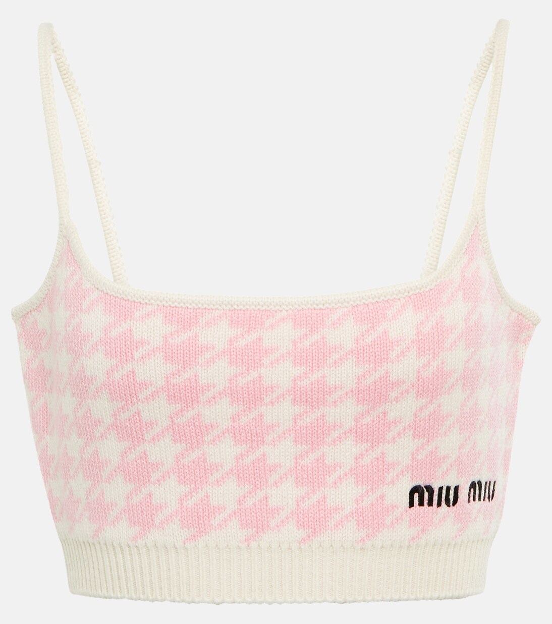 Cropped-Top aus Kaschmir | Miu Miu
