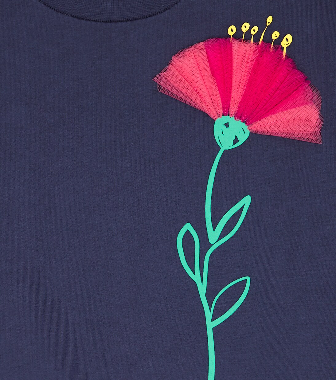 Sweat-shirt en coton à fleurs | Il Gufo