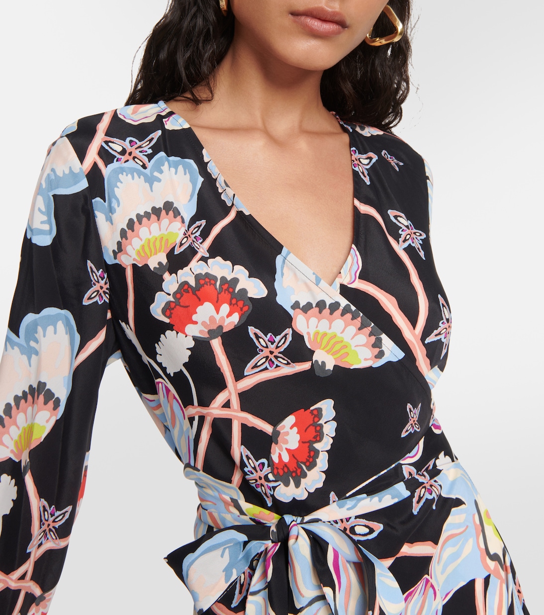 Robe midi Tilly à fleurs | Diane von Furstenberg