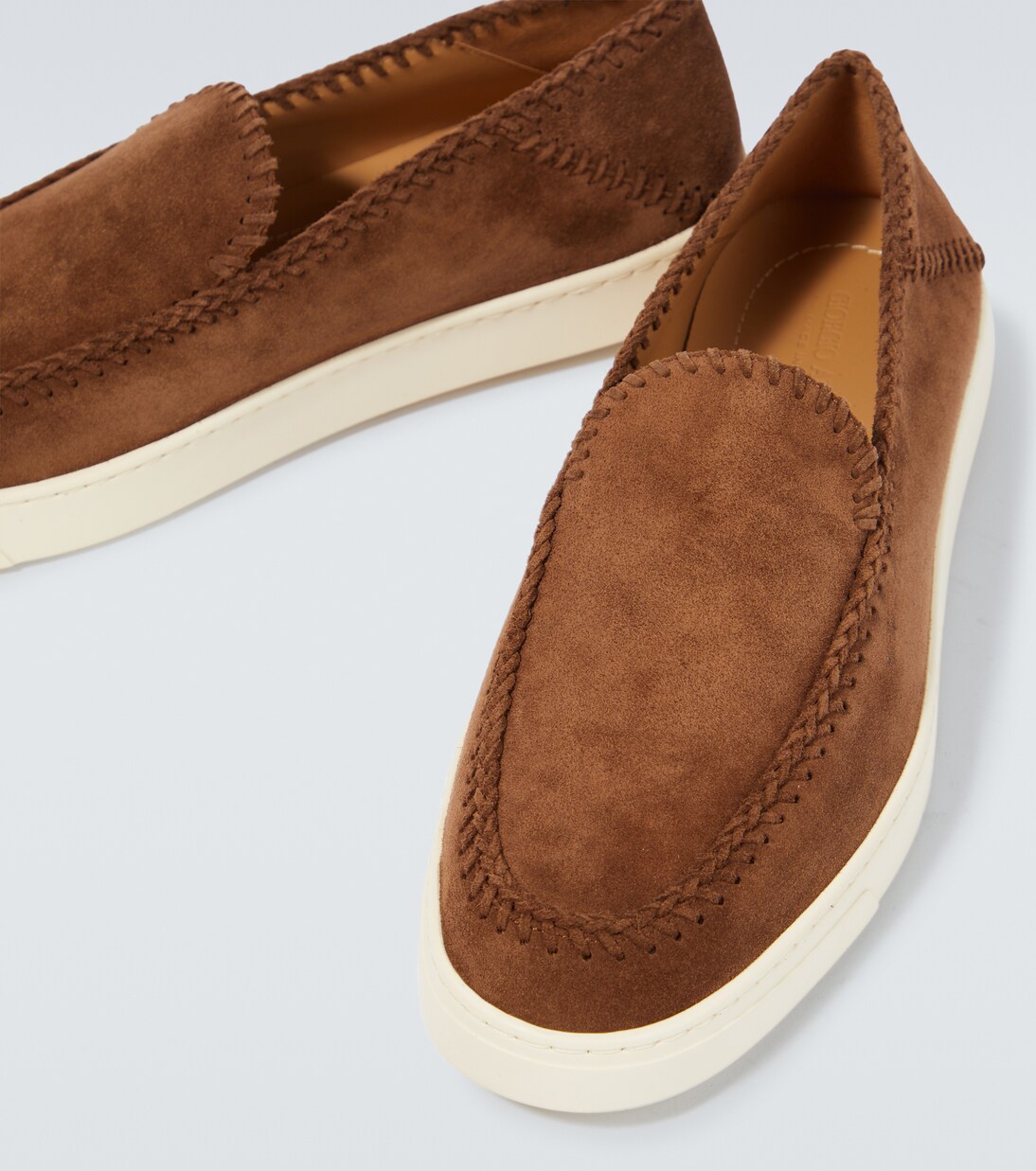 Galleria 3 suede loafers | Giorgio Armani