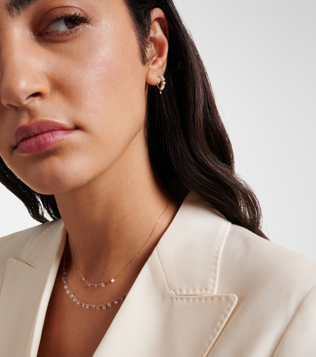 Halskette Danaé aus 18kt Weißgold mit Diamanten | Persée