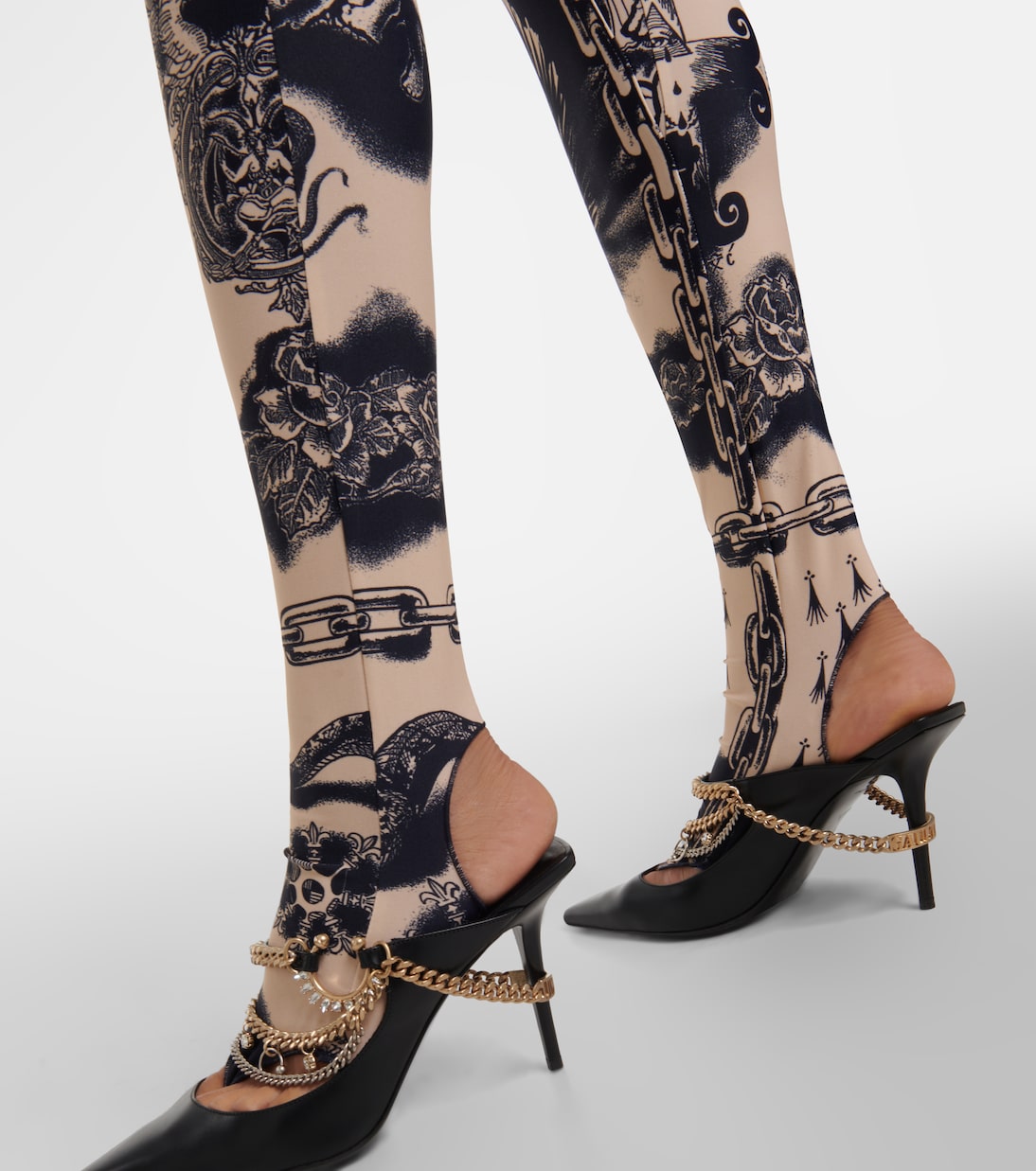 Jumpsuit Heraldique in jersey con stampa | Jean Paul Gaultier