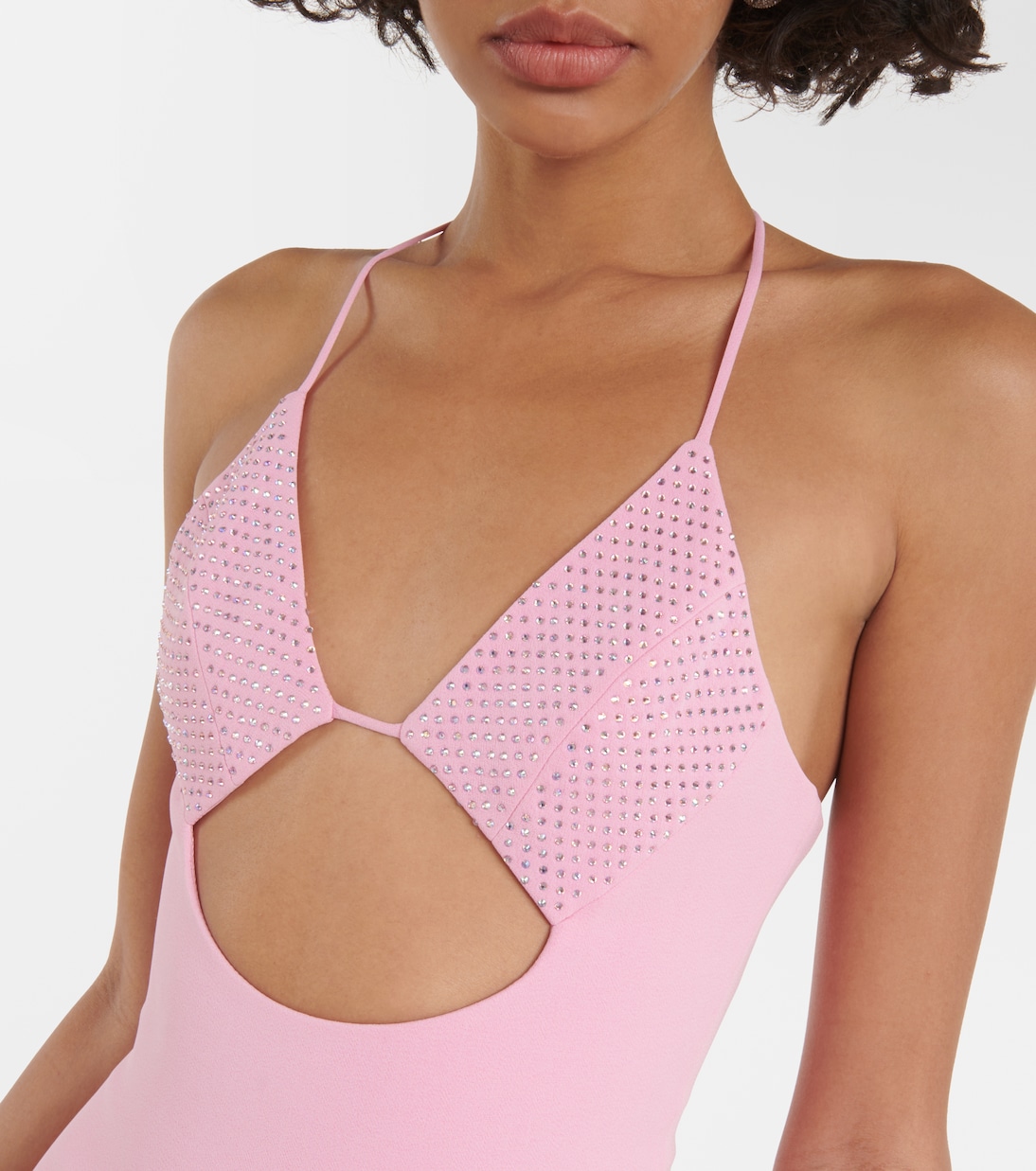 Robe midi à cristaux | David Koma