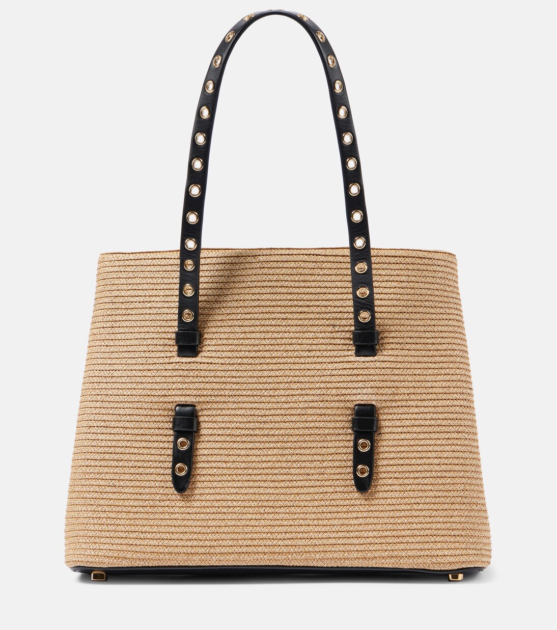 Mina 25 Medium paper straw tote bag | Alaïa