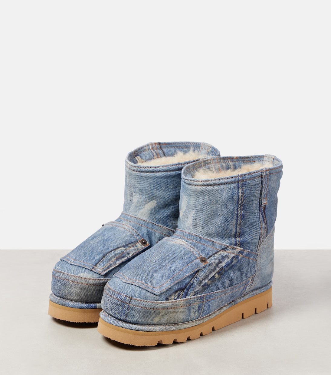 Batter shearling-lined boots | Acne Studios
