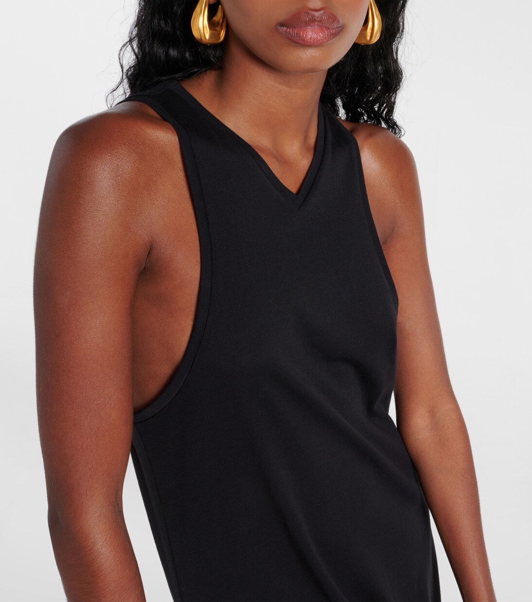 Robe longue Vernetta en coton mélangé | Khaite