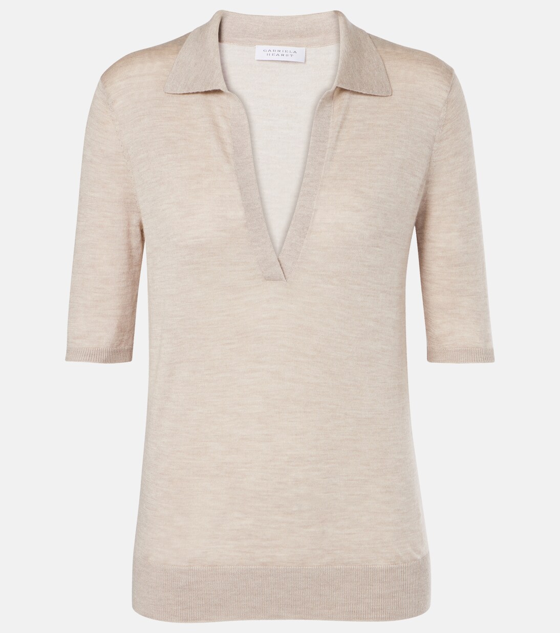 Frank cashmere and silk polo sweater | Gabriela Hearst