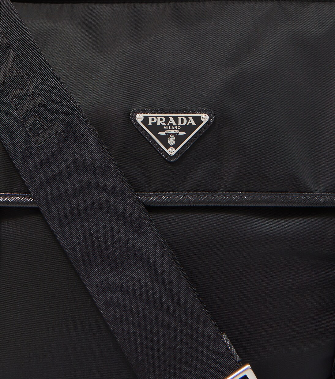 Messenger Bag aus Re-Nylon mit Leder | Prada