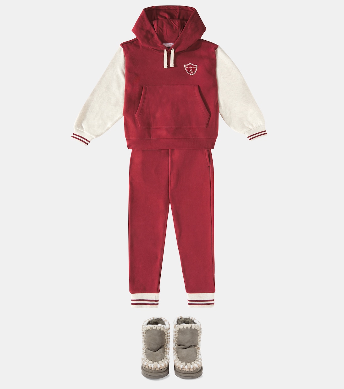 Shearling-lined suede ankle boots | Mou Kids