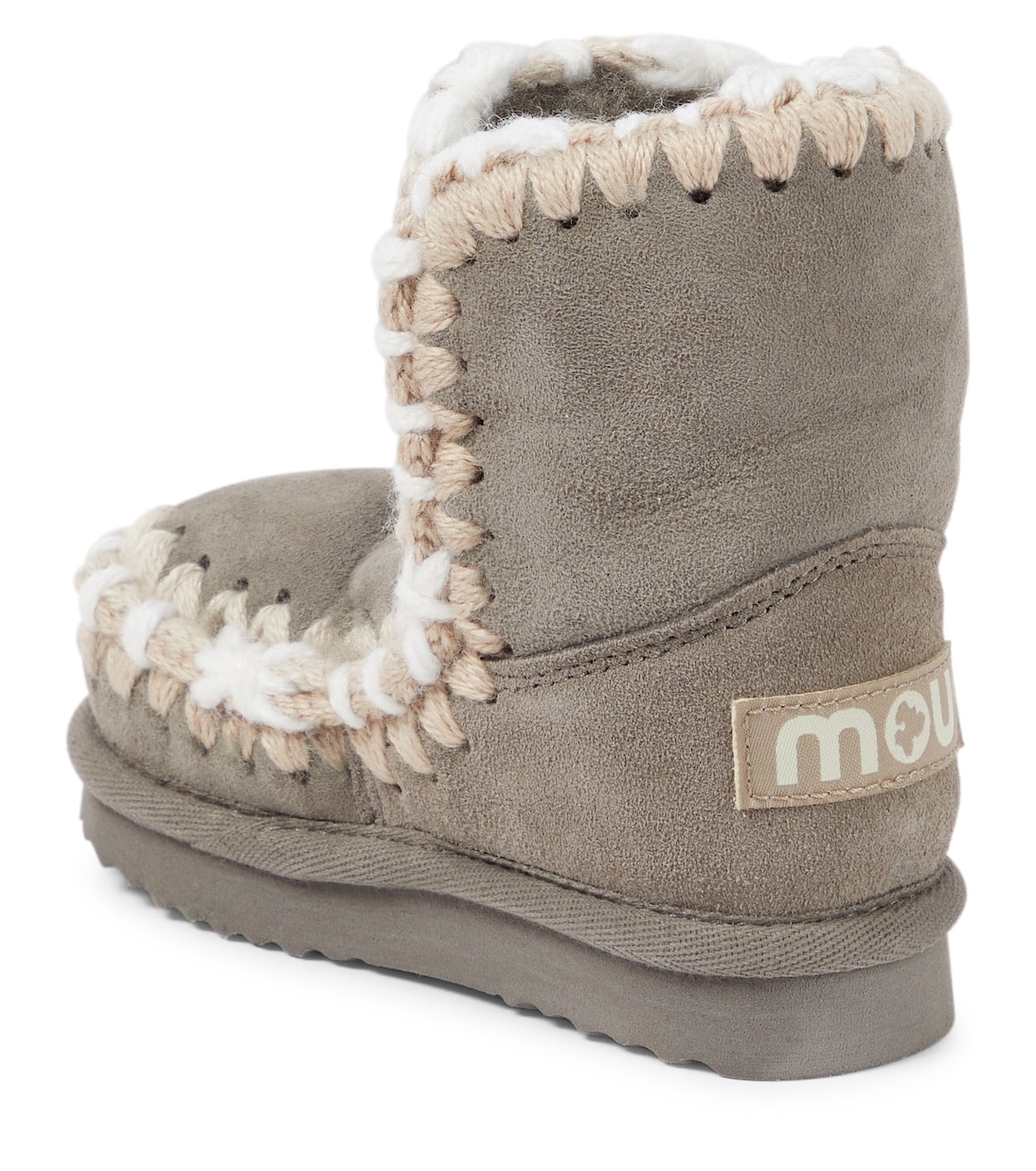 Shearling-lined suede ankle boots | Mou Kids