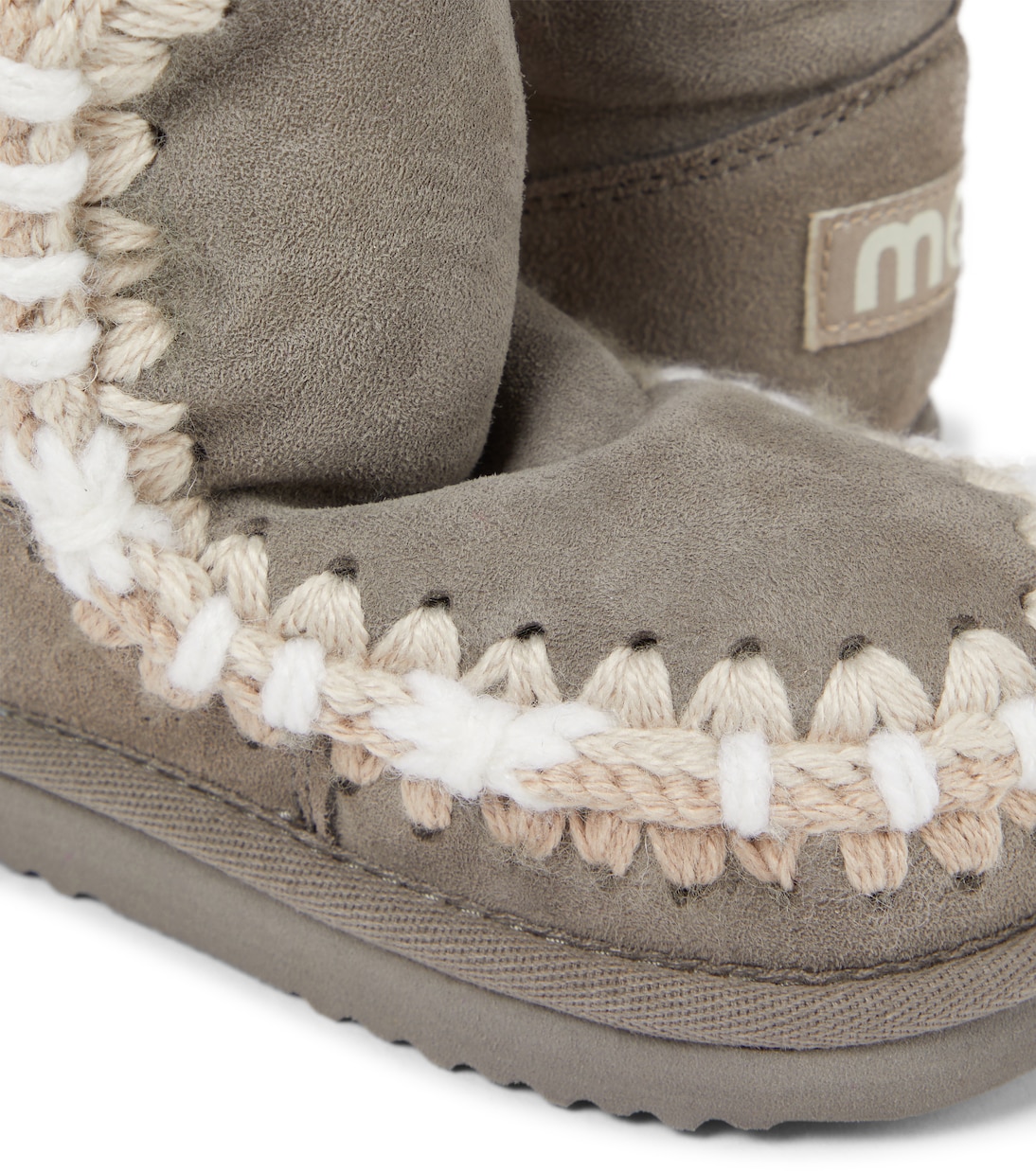 Shearling-lined suede ankle boots | Mou Kids