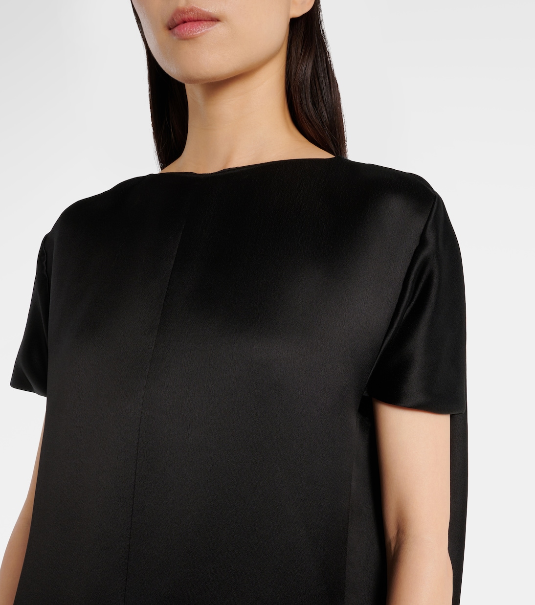 Robe longue Webster en satin | Khaite