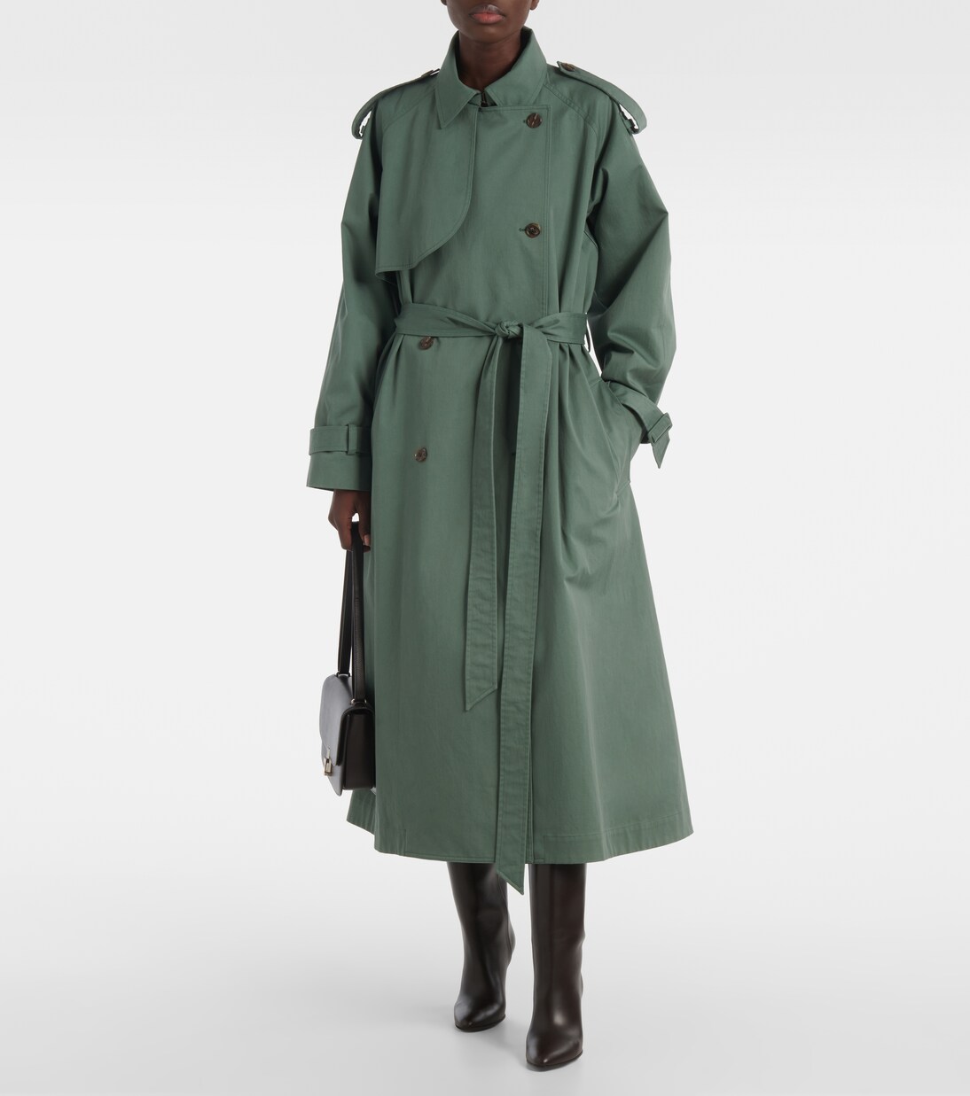 Botas altas Prudence de piel | The Row