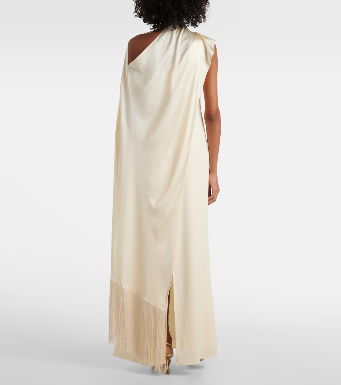 Berenson caped crêpe cady gown | Taller Marmo