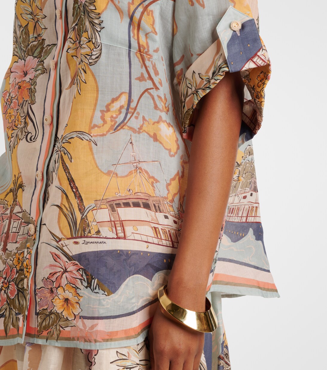 Chemise Tallow en ramie à fleurs | Zimmermann
