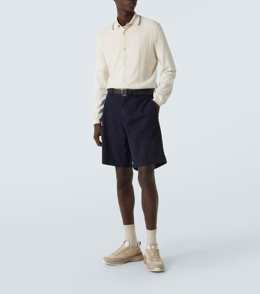 Cotton polo sweater | Brunello Cucinelli