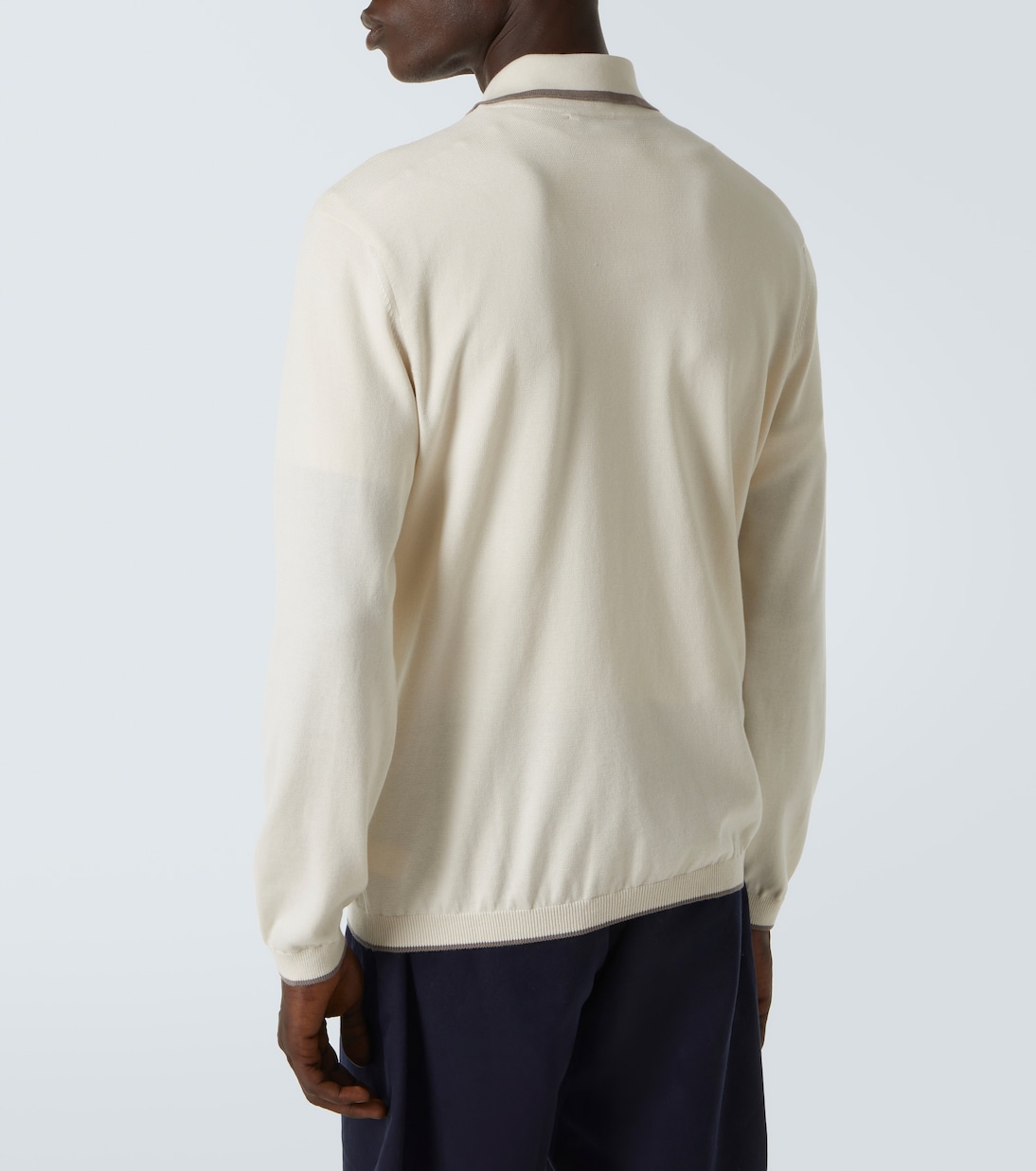 Cotton polo sweater | Brunello Cucinelli