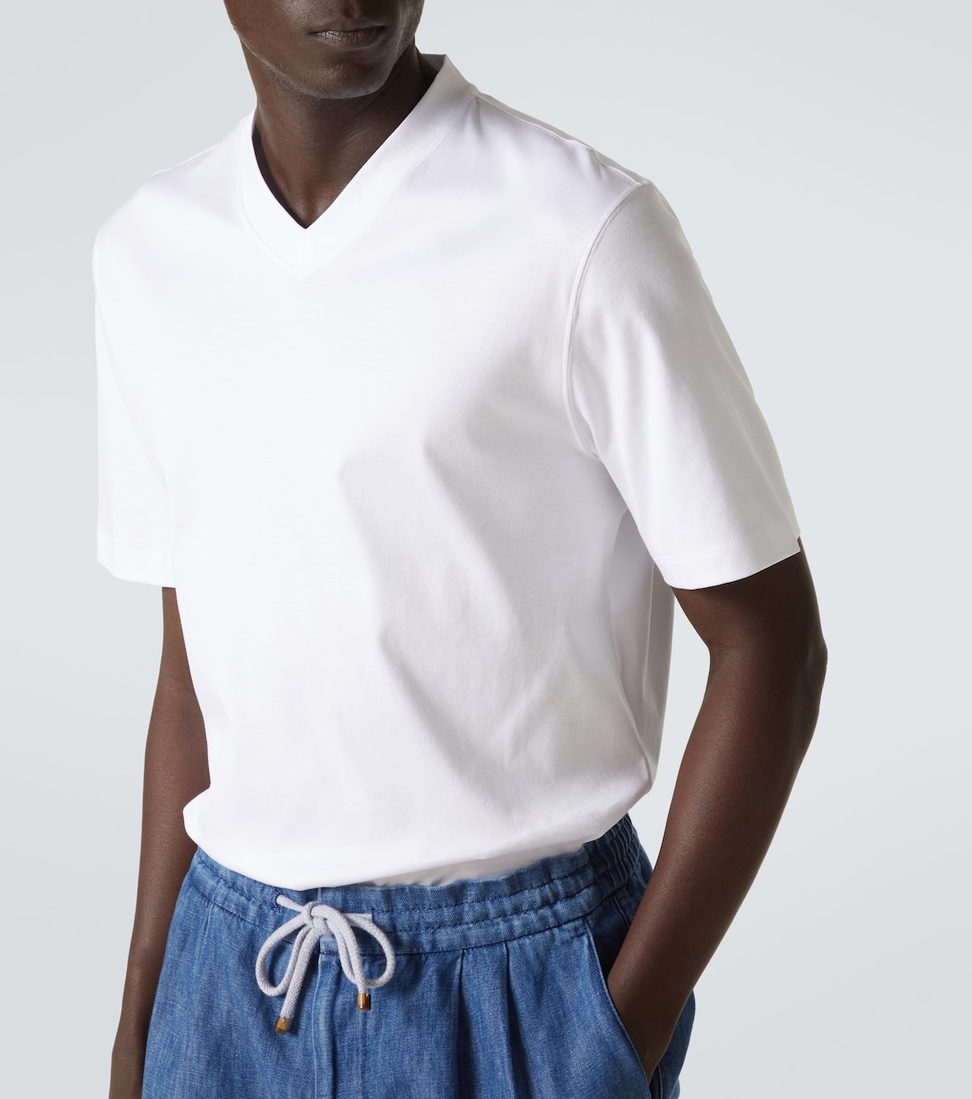 T-Shirt aus Baumwoll-Jersey | Brunello Cucinelli