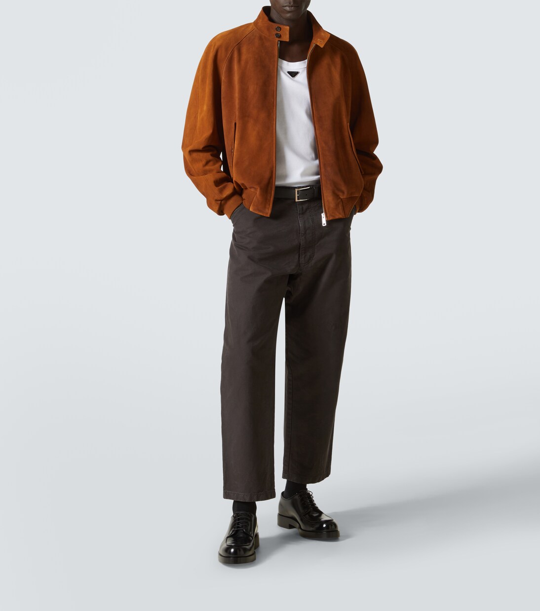 Suede bomber jacket | Prada