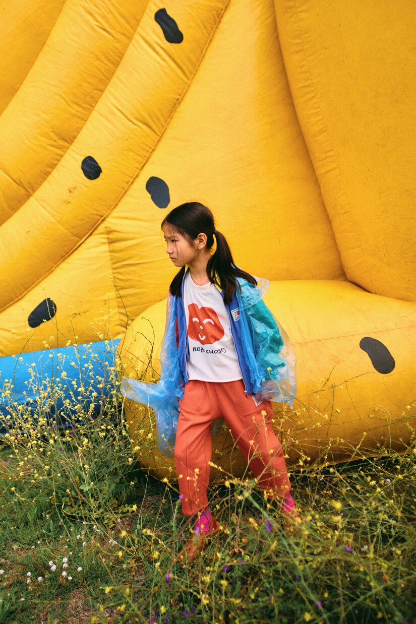 بنطلون رياضي من القطن الجيرسيه المخلوط Smiling | Bobo Choses