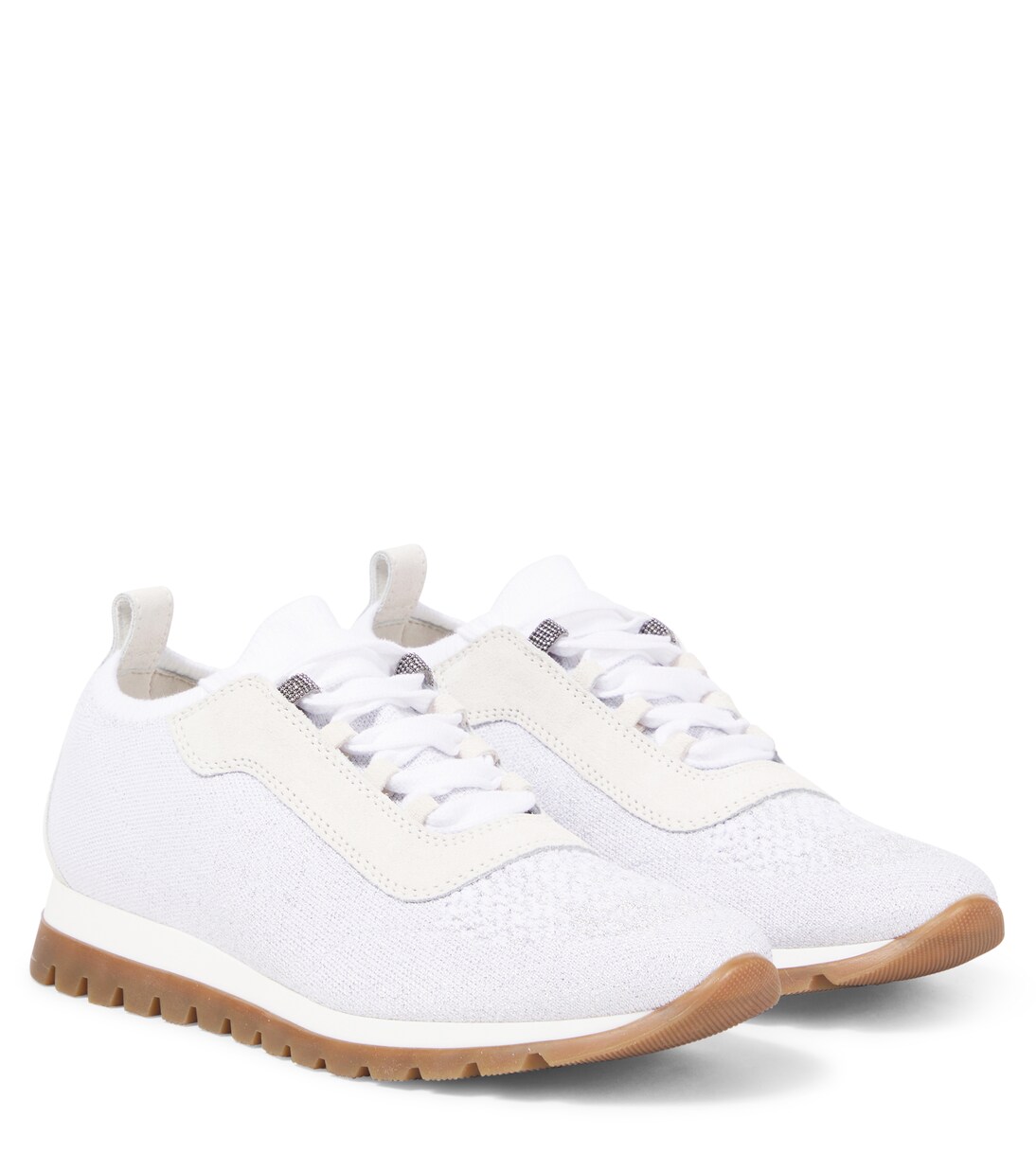 绒面革边饰运动鞋 | Brunello Cucinelli Kids