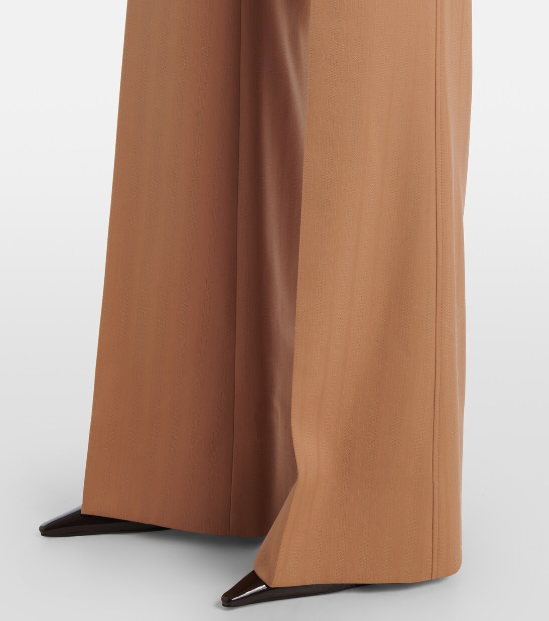 Low-rise striped wool flared pants | Stella McCartney