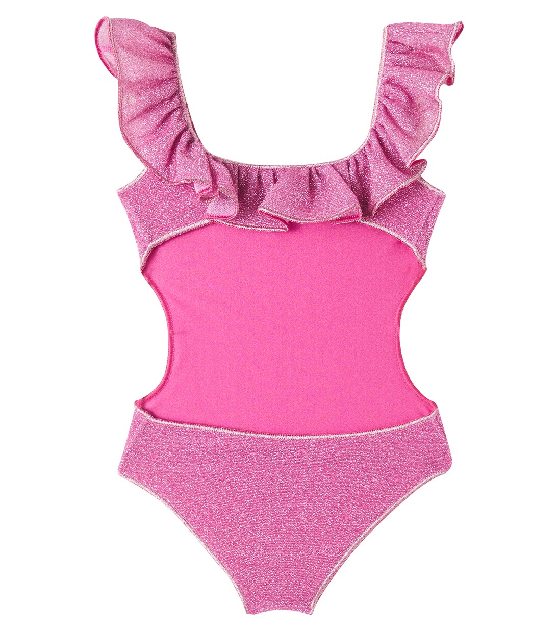 Lumière ruffled lamé bikini | Oséree Kids
