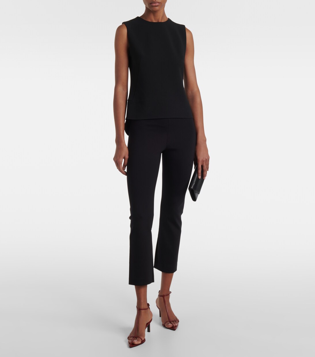 Shim cropped jersey slim pants  | Fforme