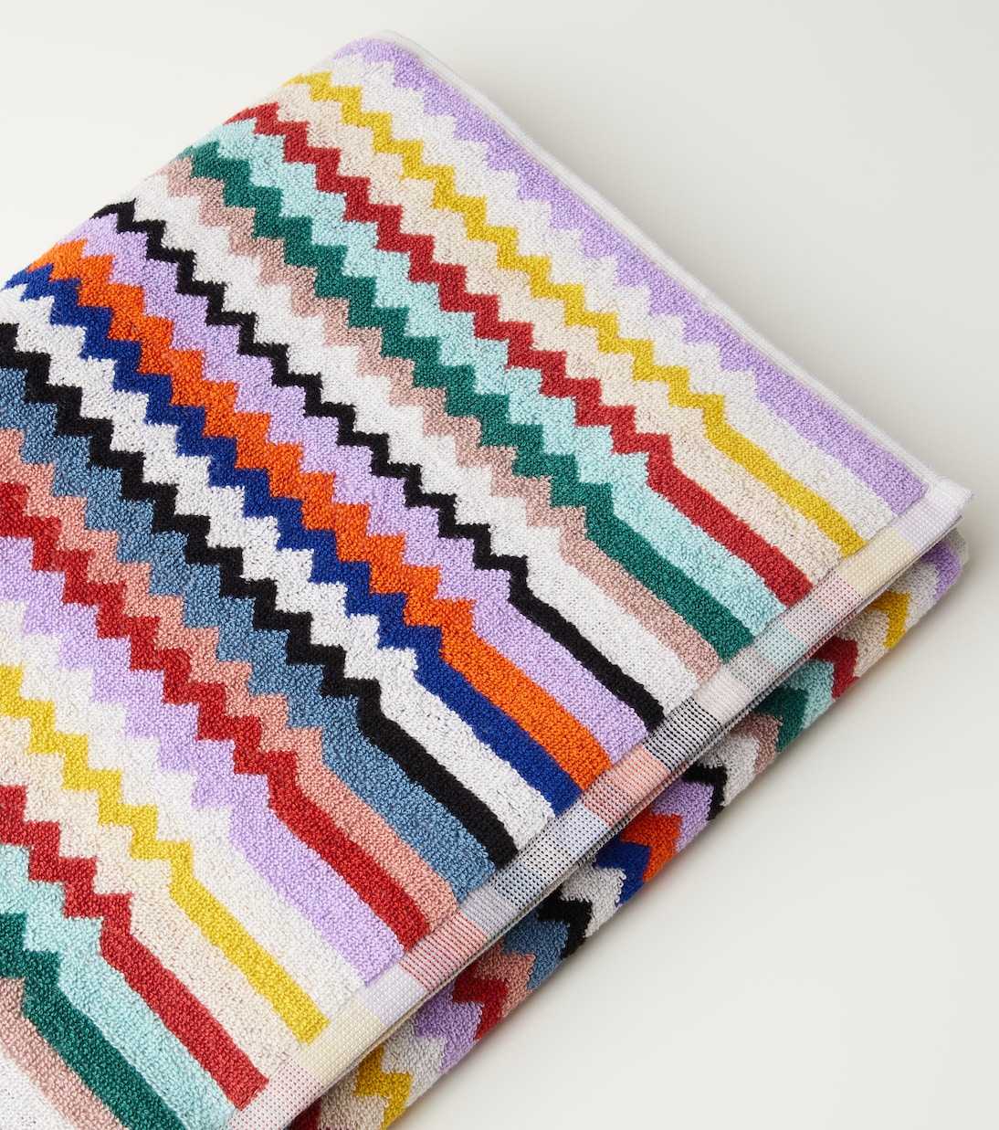 Toalla de baño Riverbero de rizo en zigzag | Missoni