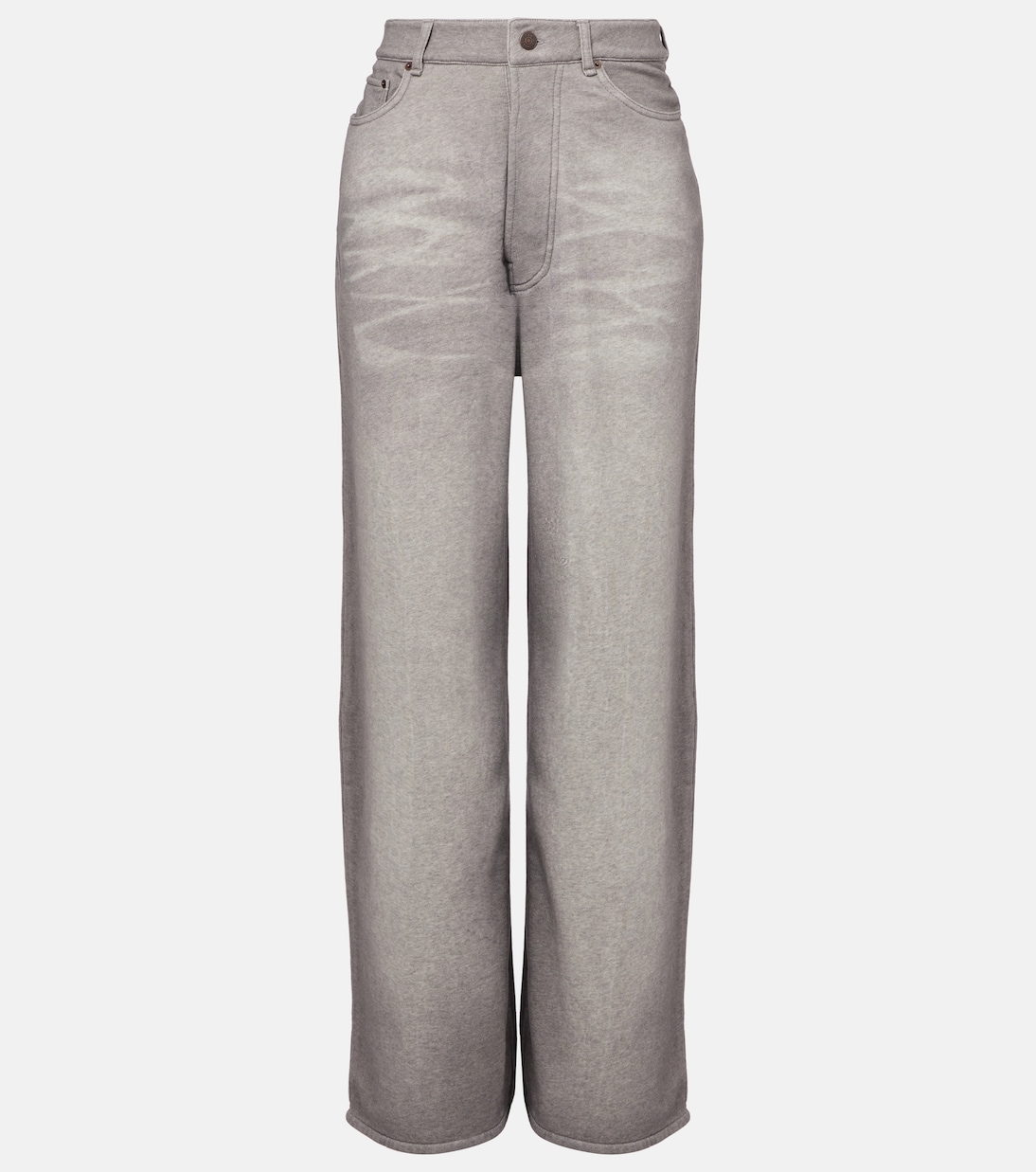 Weite Mid-Rise-Hose aus Baumwoll-Fleece | Acne Studios