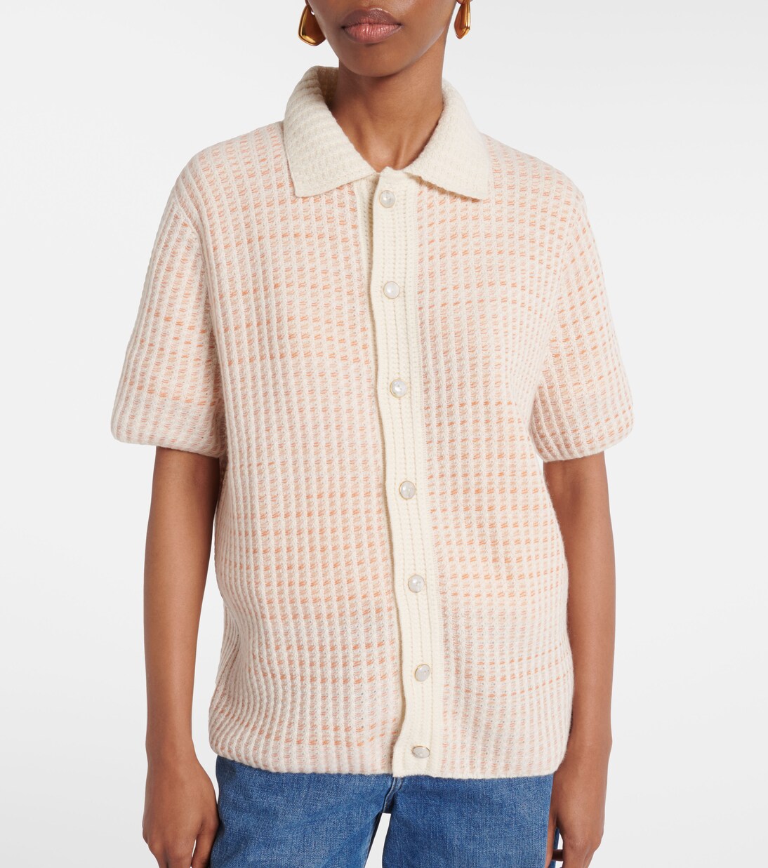 Noble ribbed-knit cashmere shirt | God's True Cashmere