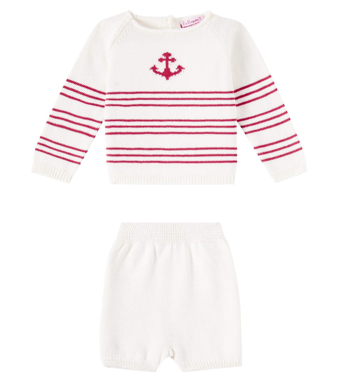 Baby - Pullover e shorts Ancla in maglia | La Coqueta