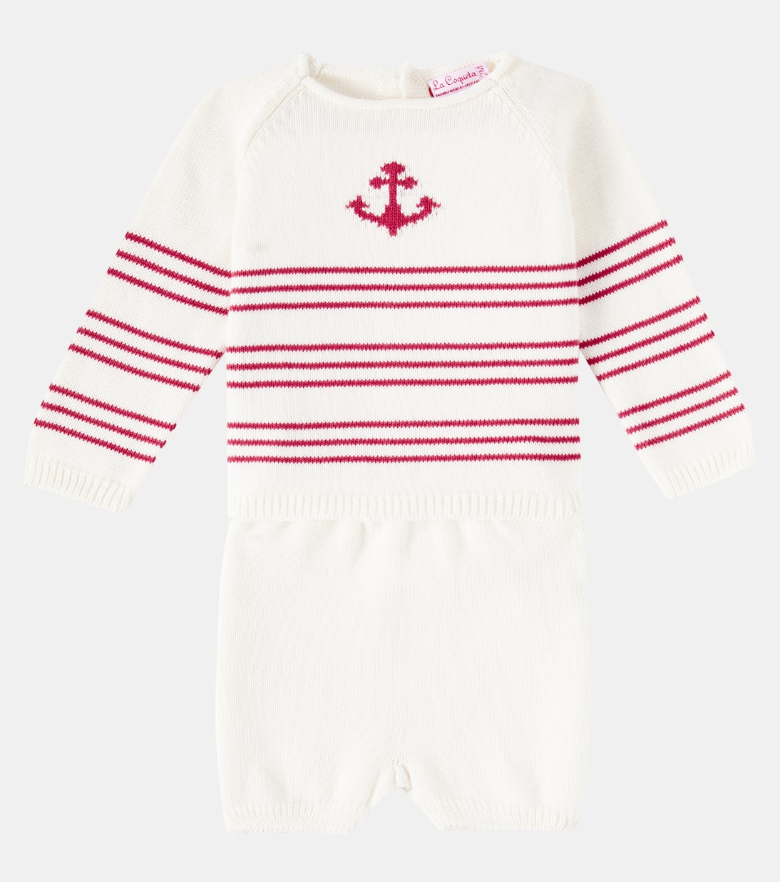 Baby - Pullover e shorts Ancla in maglia | La Coqueta